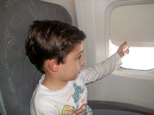 Primeira vez do Nick em um avião